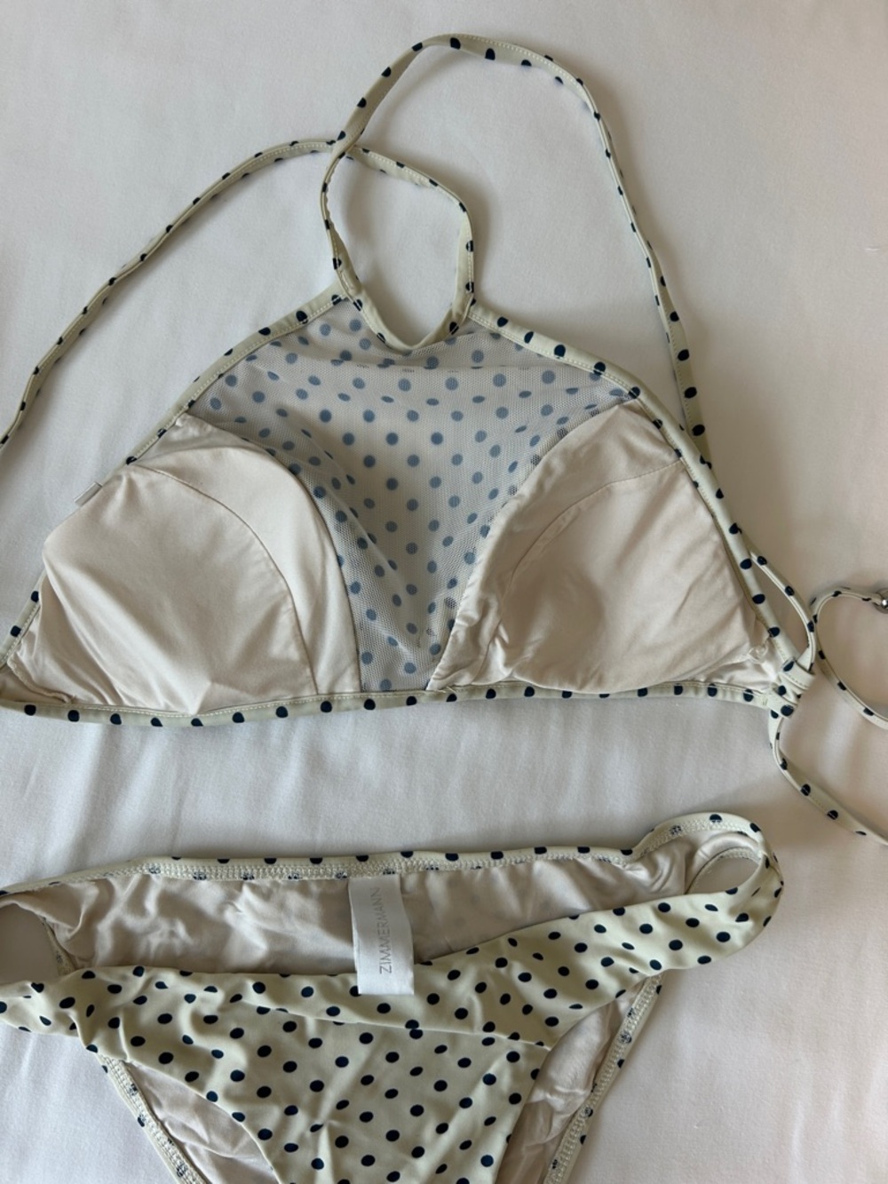 Zimmermann Navy Polka Dot Bikini aus2 Us6 - Picture 6 of 8